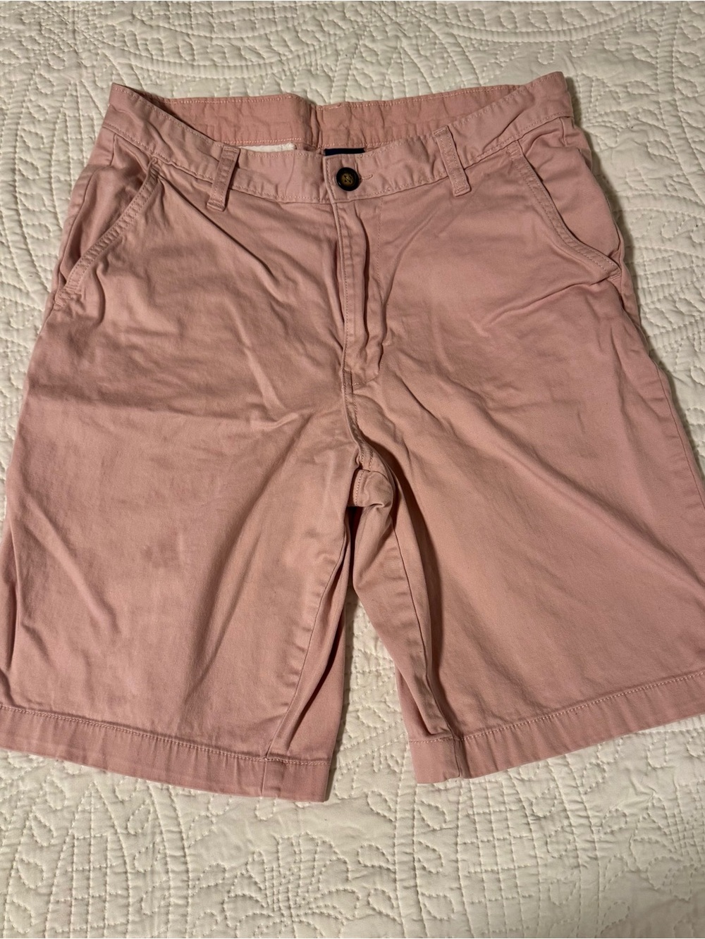 George Soft Blush Cotton Shorts